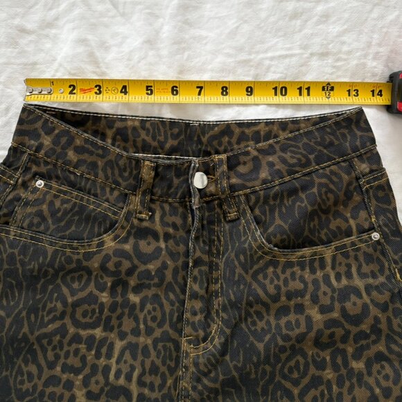 Leopard Print Jeans - Picture 3 of 9